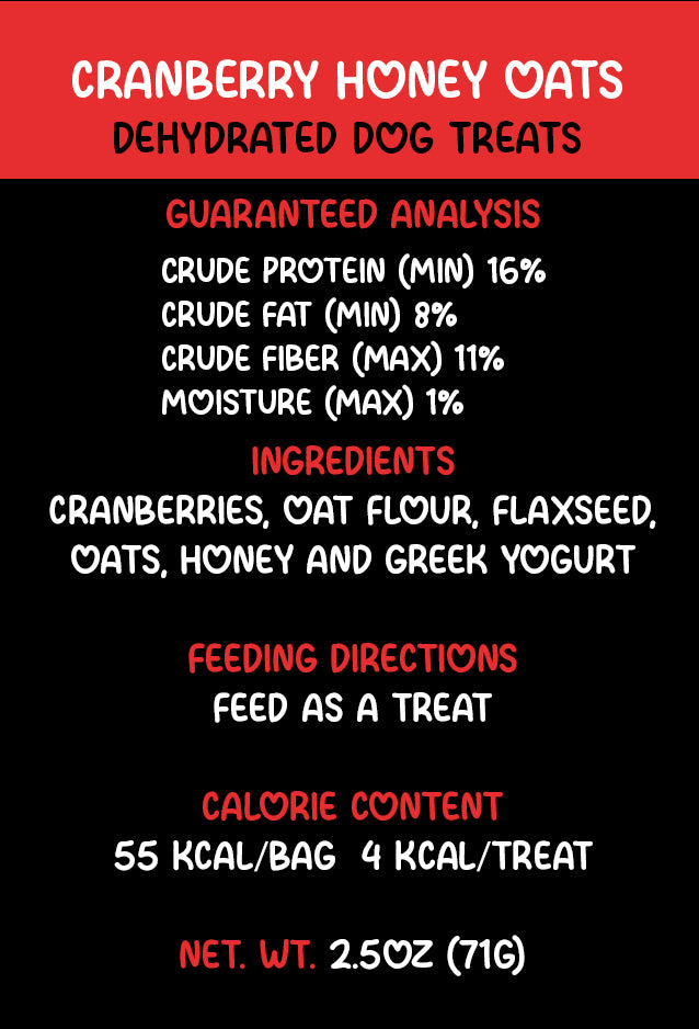 Cranberry And Honey Dog Treats