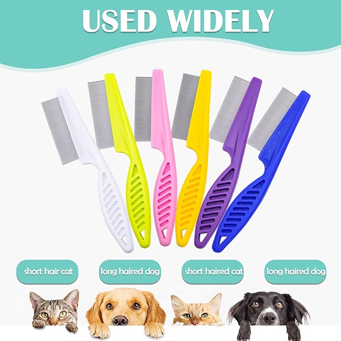 Pet Hair Flea Comb for Dogs Cats Small Accessories