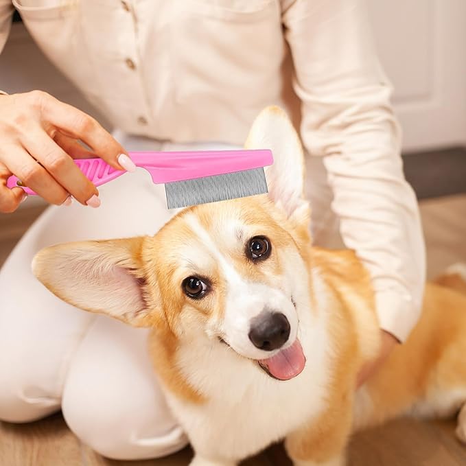 Pet Hair Flea Comb for Dogs Cats Small Accessories