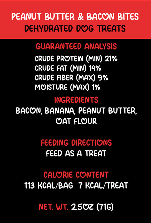 Peanut Butter & Bacon Bites Treats