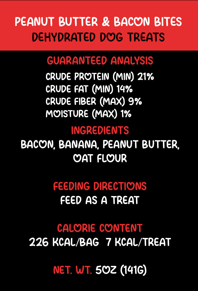 Peanut Butter & Bacon Bites Treats