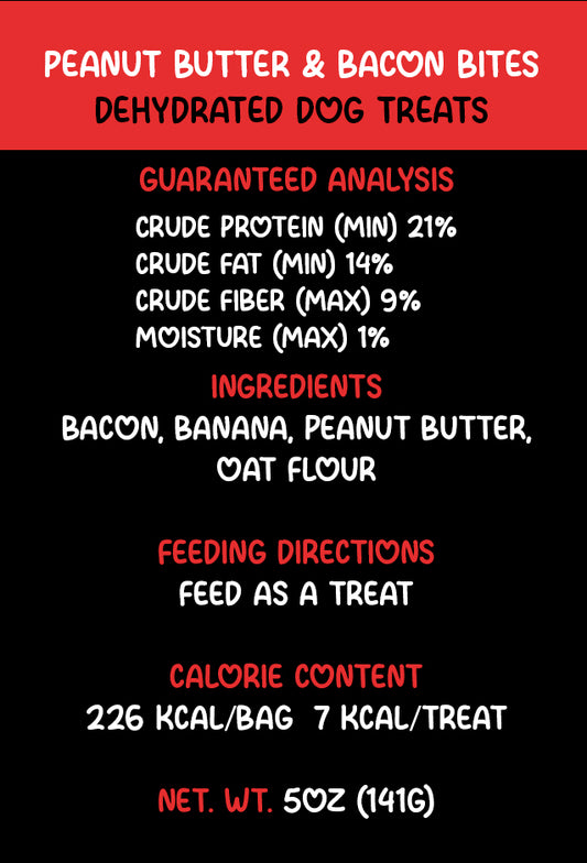 Peanut Butter & Bacon Bites Treats