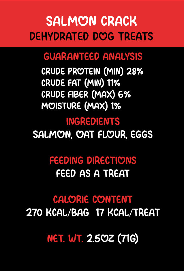 Salmon Crack Baked Dog and Cat Treats