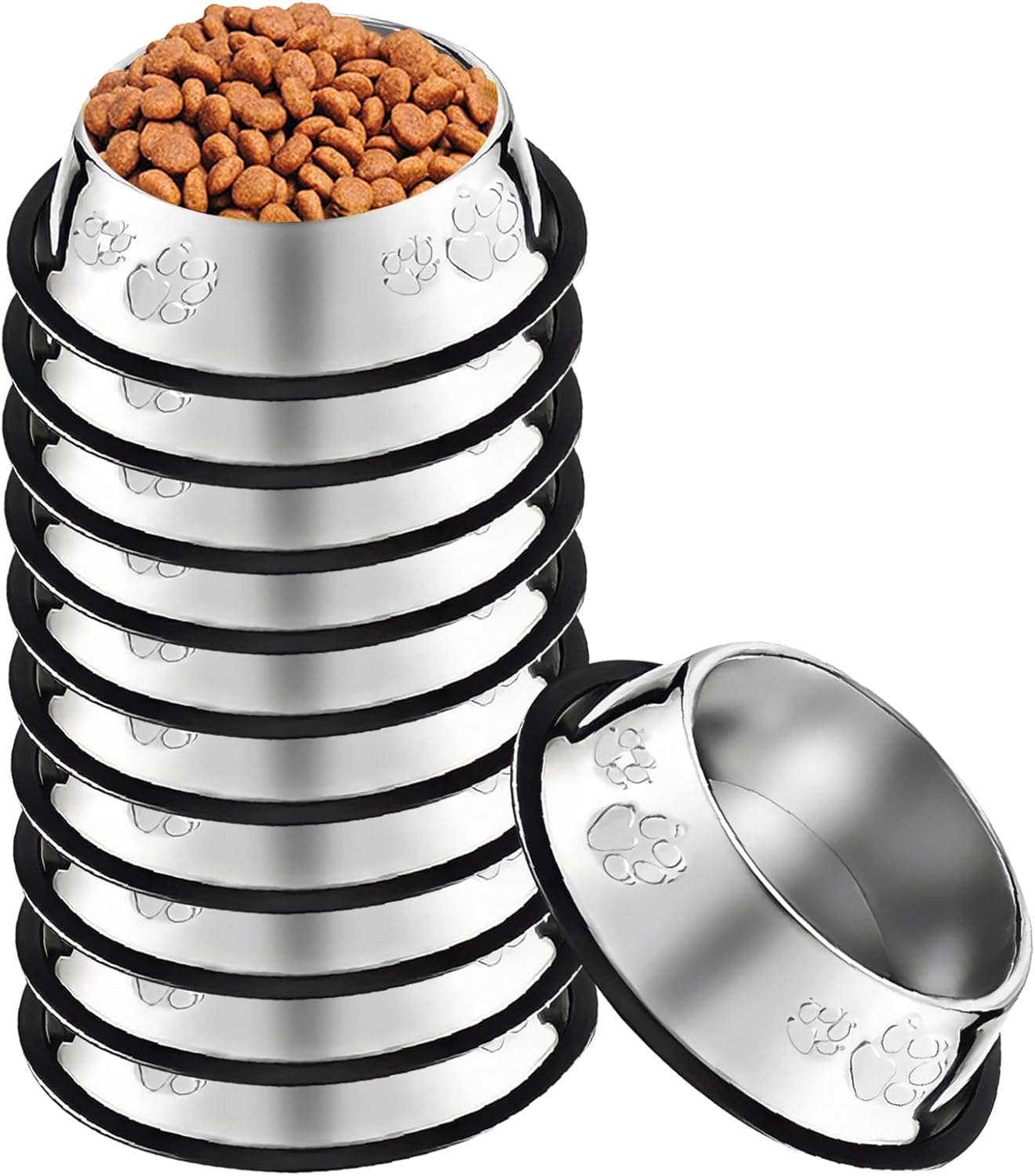 Stainless Steel Pet Feeding Bowl Base Non-Slip Accessories