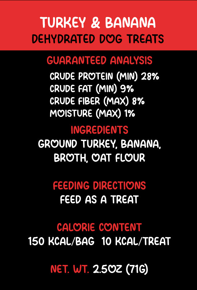 Turkey and Banana Dog Treats