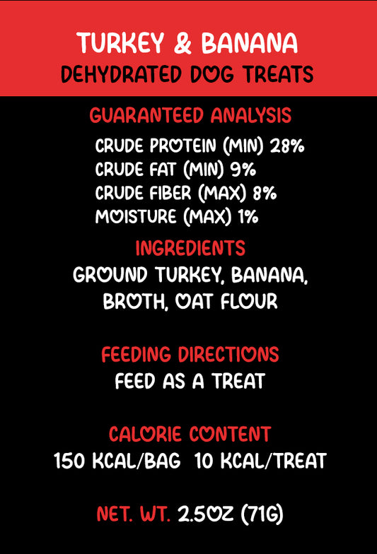 Turkey and Banana Dog Treats