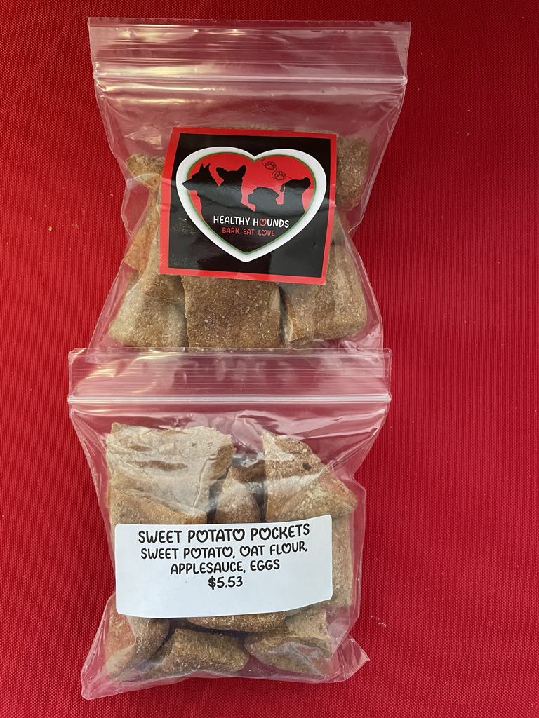 Sweet Potato Pockets Baked Dog Treats