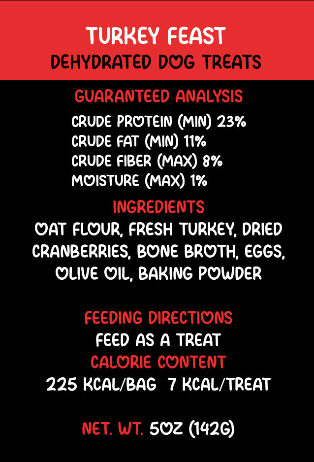 Turkey Feast Baked Dog Treats